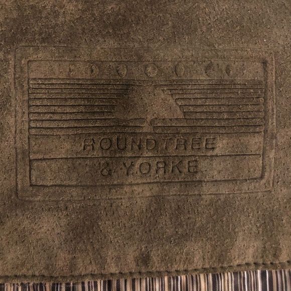 Roundtree and Yorke Luxury Suede Leather Mens Jacket Size XL retails $295 Brown - Picture 10 of 13